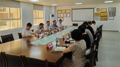 杭華總部管理人員赴子公司光彩新材工作交流